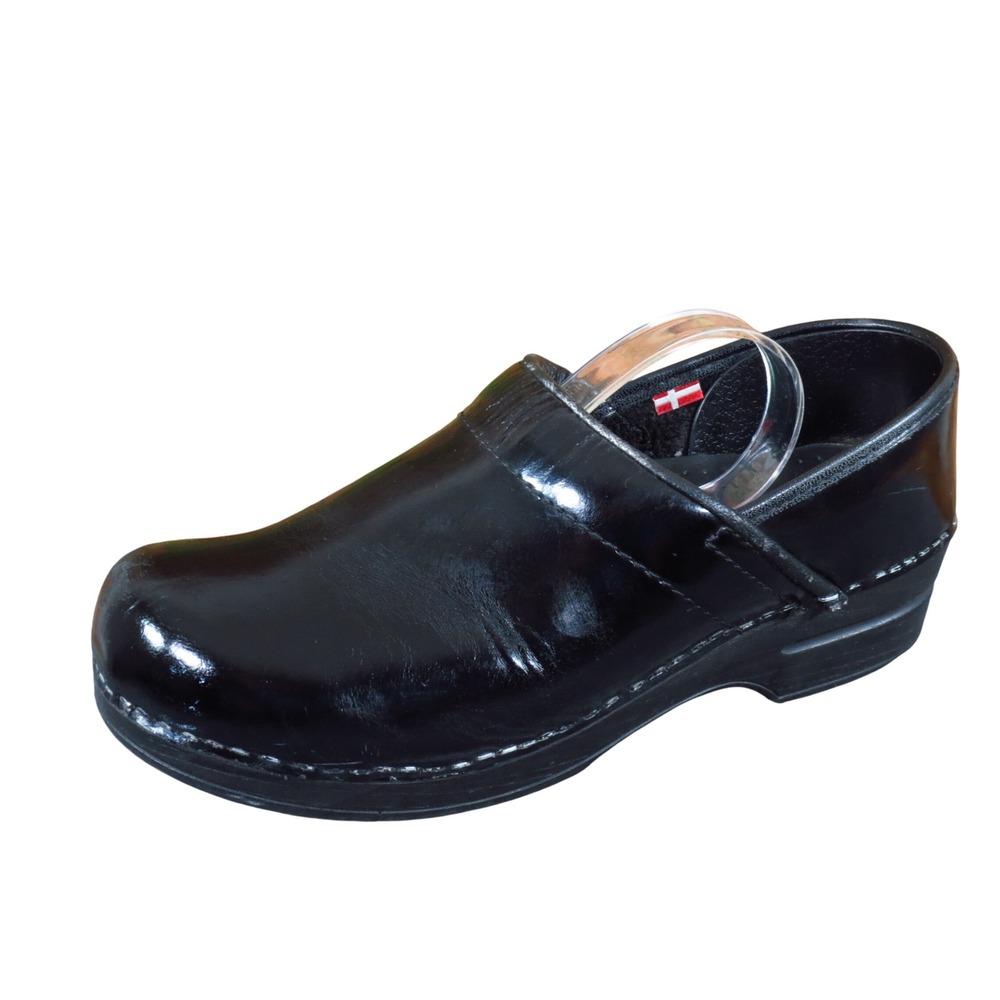 Sanita Professional Cabrio Women Clog Size 39 Work Nursing Black Leather